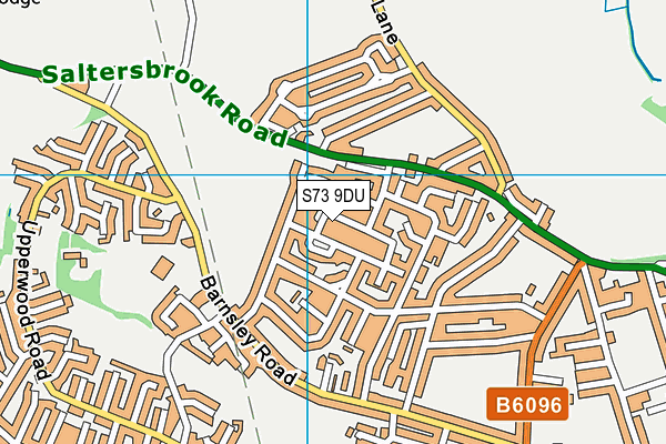 S73 9DU map - OS VectorMap District (Ordnance Survey)