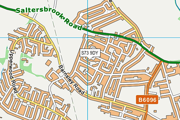 S73 9DY map - OS VectorMap District (Ordnance Survey)