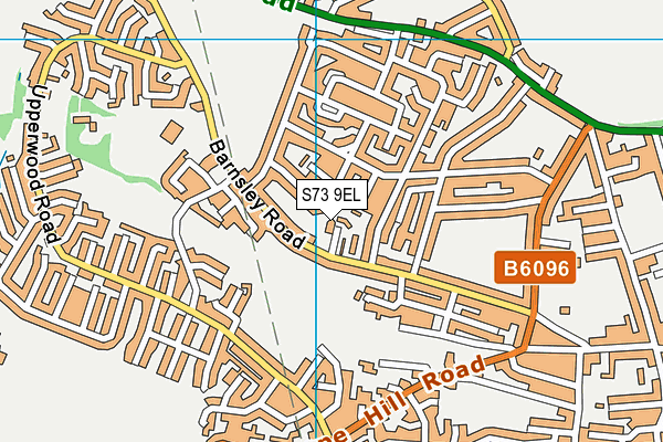 S73 9EL map - OS VectorMap District (Ordnance Survey)