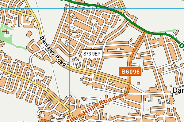 S73 9EP map - OS VectorMap District (Ordnance Survey)