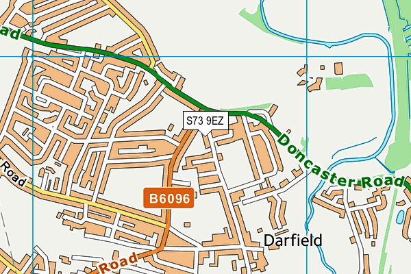 S73 9EZ map - OS VectorMap District (Ordnance Survey)