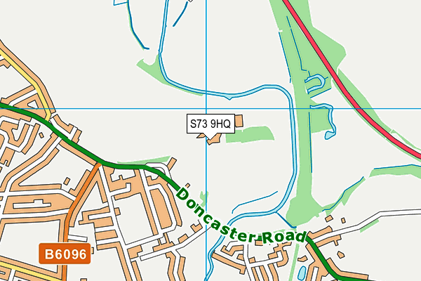 S73 9HQ map - OS VectorMap District (Ordnance Survey)