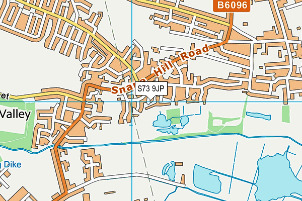 S73 9JP map - OS VectorMap District (Ordnance Survey)