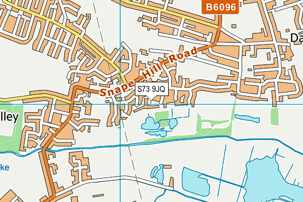 S73 9JQ map - OS VectorMap District (Ordnance Survey)