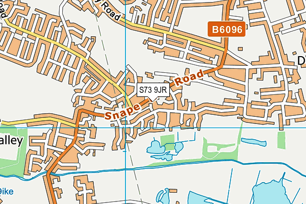 S73 9JR map - OS VectorMap District (Ordnance Survey)