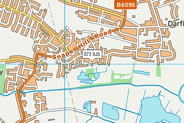 S73 9JS map - OS VectorMap District (Ordnance Survey)