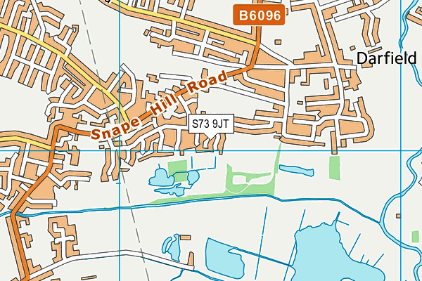 S73 9JT map - OS VectorMap District (Ordnance Survey)