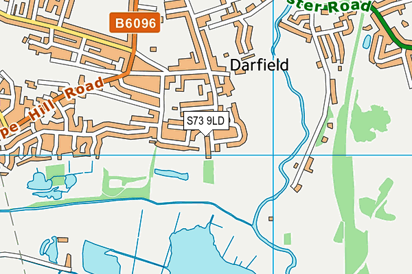 S73 9LD map - OS VectorMap District (Ordnance Survey)
