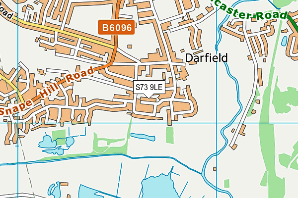 S73 9LE map - OS VectorMap District (Ordnance Survey)