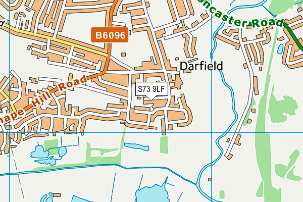 S73 9LF map - OS VectorMap District (Ordnance Survey)