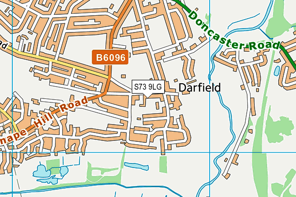 S73 9LG map - OS VectorMap District (Ordnance Survey)