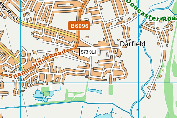 S73 9LJ map - OS VectorMap District (Ordnance Survey)