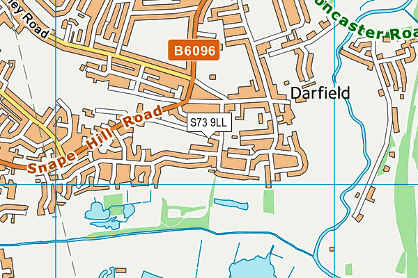 S73 9LL map - OS VectorMap District (Ordnance Survey)