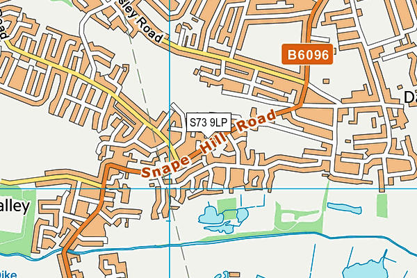 S73 9LP map - OS VectorMap District (Ordnance Survey)