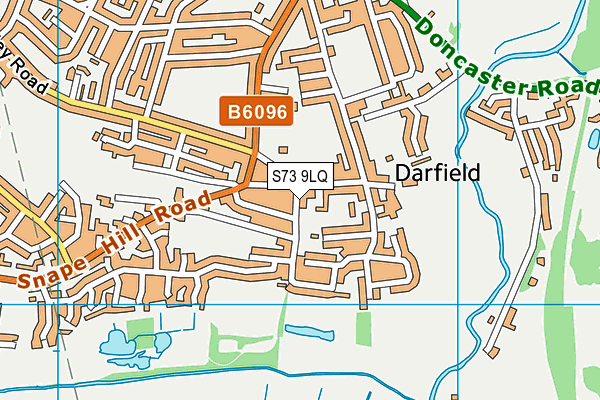 S73 9LQ map - OS VectorMap District (Ordnance Survey)