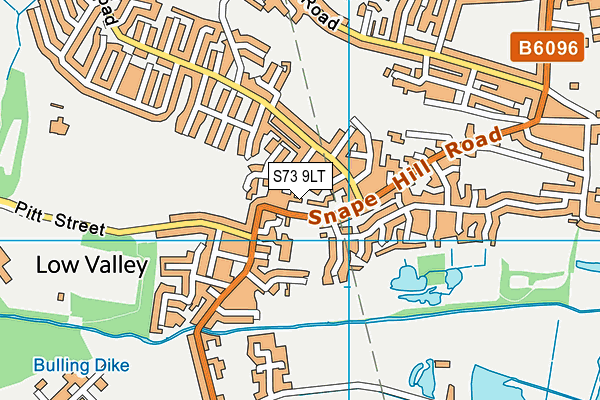 S73 9LT map - OS VectorMap District (Ordnance Survey)