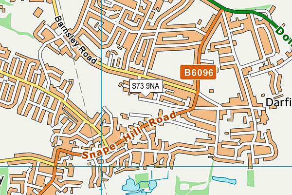 S73 9NA map - OS VectorMap District (Ordnance Survey)