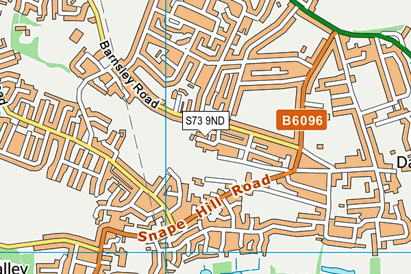 S73 9ND map - OS VectorMap District (Ordnance Survey)