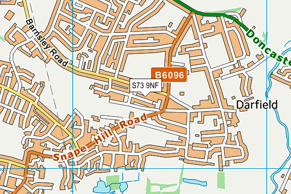 S73 9NF map - OS VectorMap District (Ordnance Survey)