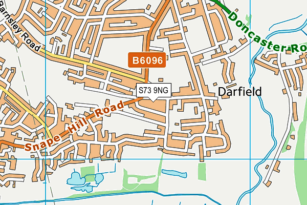 S73 9NG map - OS VectorMap District (Ordnance Survey)