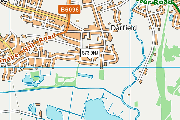 S73 9NJ map - OS VectorMap District (Ordnance Survey)