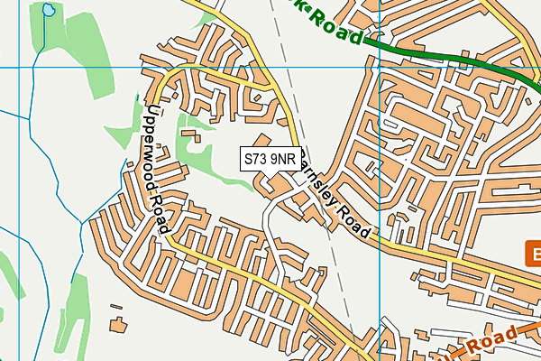 S73 9NR map - OS VectorMap District (Ordnance Survey)