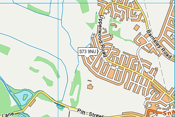 S73 9NU map - OS VectorMap District (Ordnance Survey)