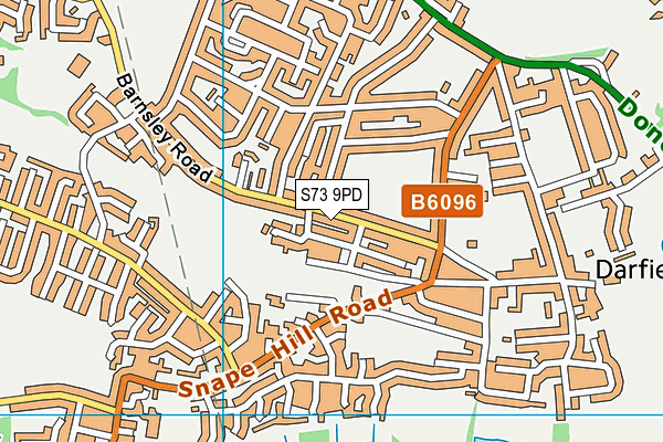 S73 9PD map - OS VectorMap District (Ordnance Survey)
