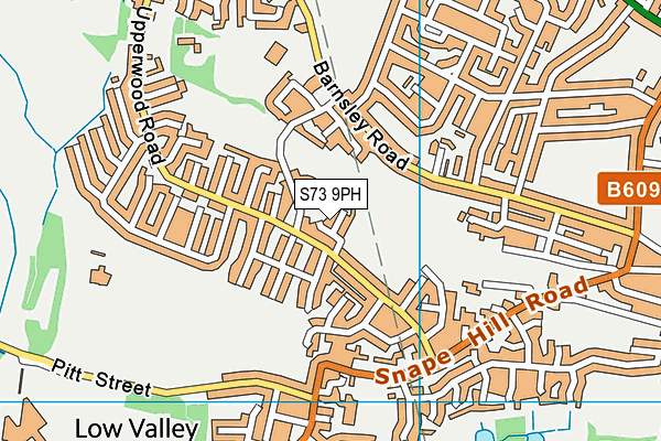 S73 9PH map - OS VectorMap District (Ordnance Survey)