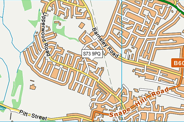S73 9PQ map - OS VectorMap District (Ordnance Survey)