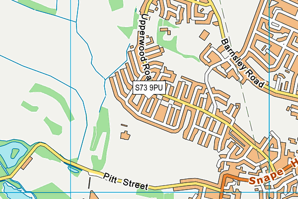 S73 9PU map - OS VectorMap District (Ordnance Survey)