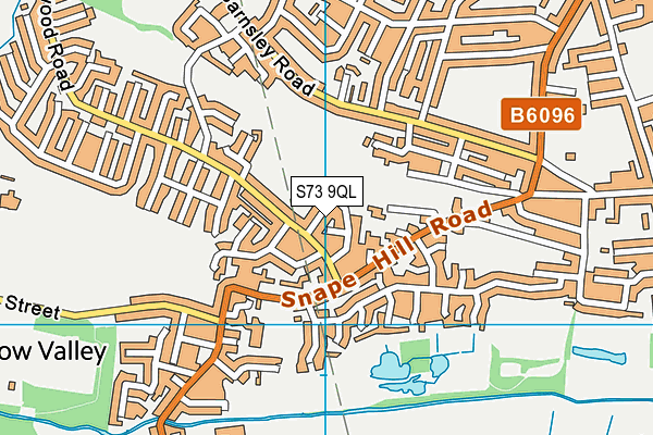 S73 9QL map - OS VectorMap District (Ordnance Survey)