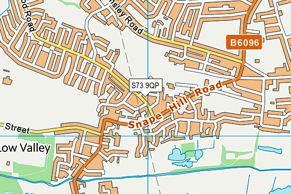 S73 9QP map - OS VectorMap District (Ordnance Survey)