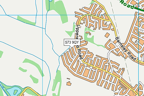 S73 9QY map - OS VectorMap District (Ordnance Survey)