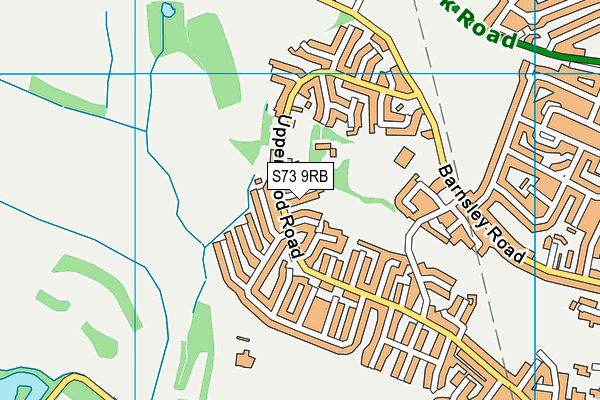 S73 9RB map - OS VectorMap District (Ordnance Survey)
