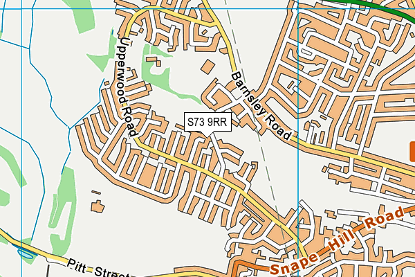 S73 9RR map - OS VectorMap District (Ordnance Survey)