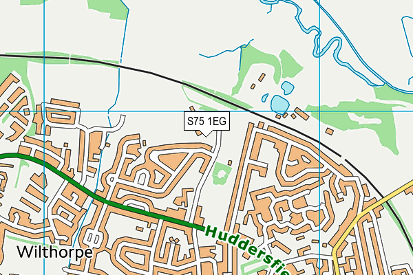Wilthorpe Primary School map (S75 1EG) - OS VectorMap District (Ordnance Survey)