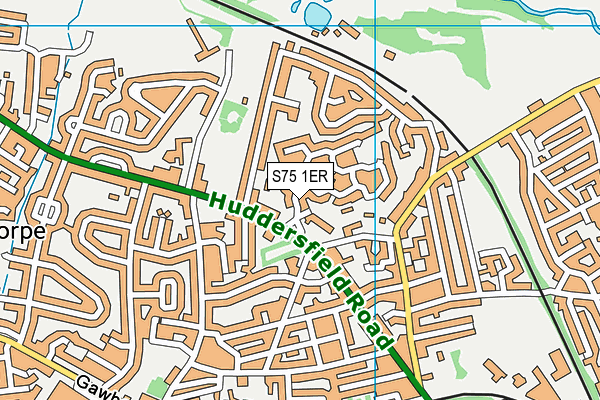 S75 1ER map - OS VectorMap District (Ordnance Survey)