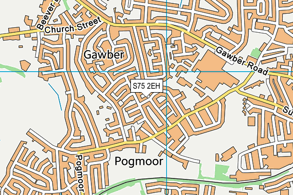 S75 2EH map - OS VectorMap District (Ordnance Survey)