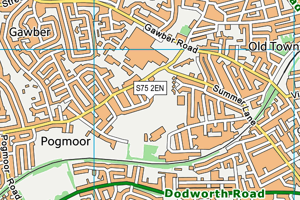 S75 2EN map - OS VectorMap District (Ordnance Survey)