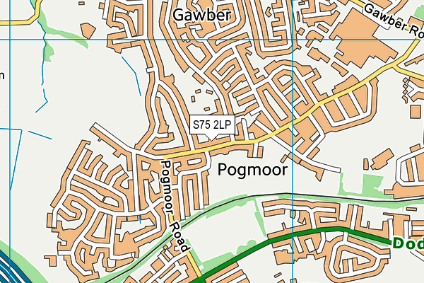 Pogmoor Recreation Ground map (S75 2LP) - OS VectorMap District (Ordnance Survey)