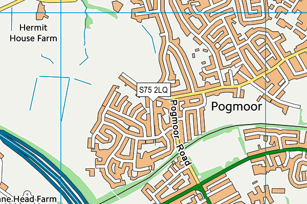 S75 2LQ map - OS VectorMap District (Ordnance Survey)