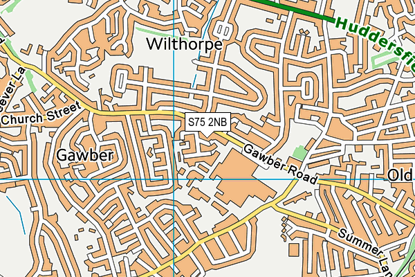 S75 2NB map - OS VectorMap District (Ordnance Survey)