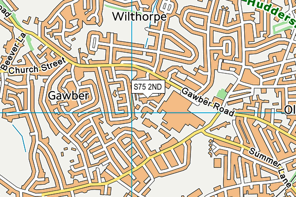 S75 2ND map - OS VectorMap District (Ordnance Survey)