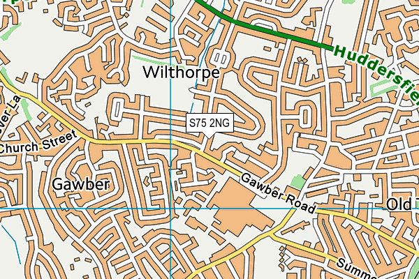 S75 2NG map - OS VectorMap District (Ordnance Survey)