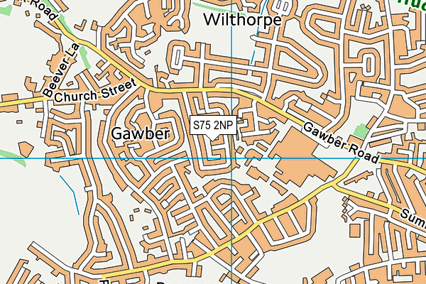 S75 2NP map - OS VectorMap District (Ordnance Survey)