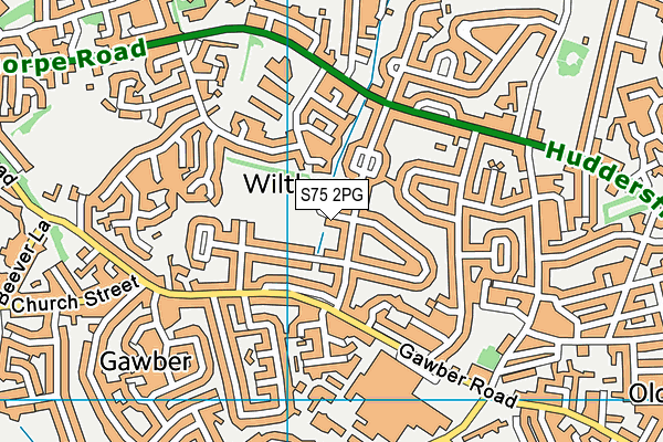 S75 2PG map - OS VectorMap District (Ordnance Survey)