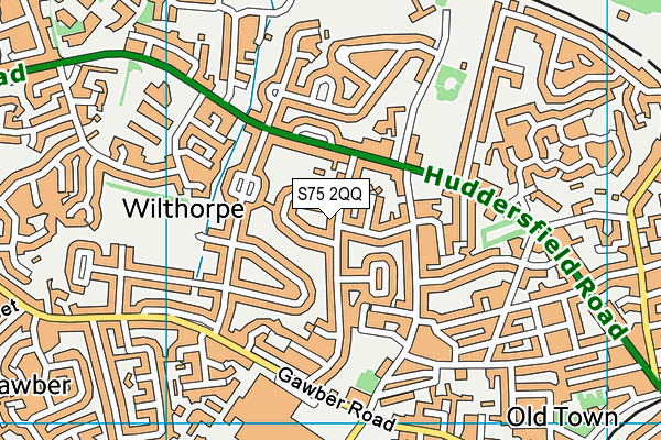 S75 2QQ map - OS VectorMap District (Ordnance Survey)