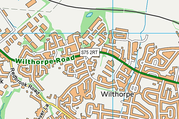 S75 2RT map - OS VectorMap District (Ordnance Survey)