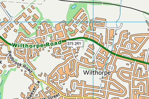 S75 2RY map - OS VectorMap District (Ordnance Survey)